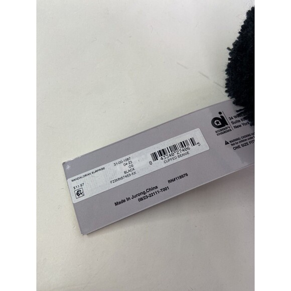 Disney Star Wars The Child Grogu Baby Yoda Knit Pom Beanie Hat Cap Adult OSFM - Picture 3 of 6